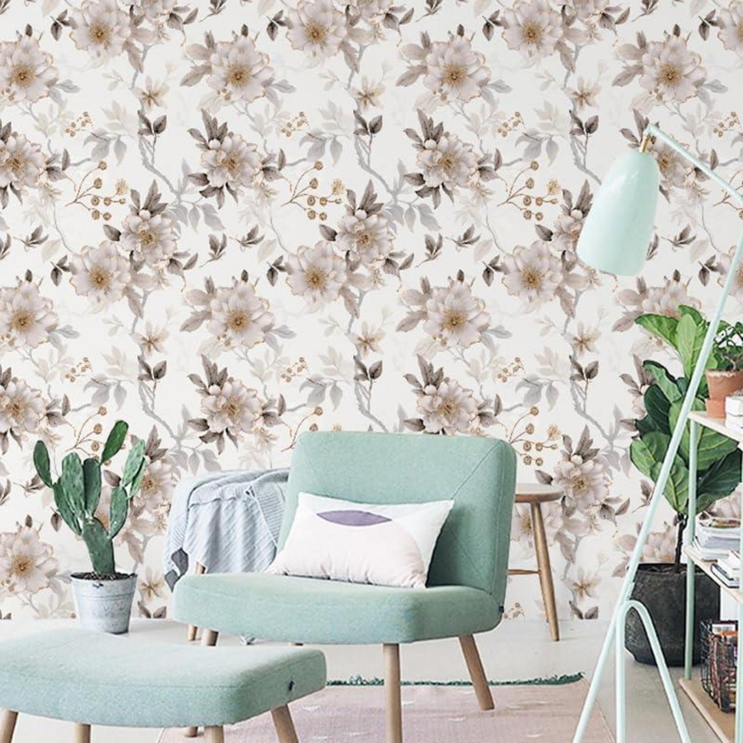 Selbstklebende Blumen Tapete PVC