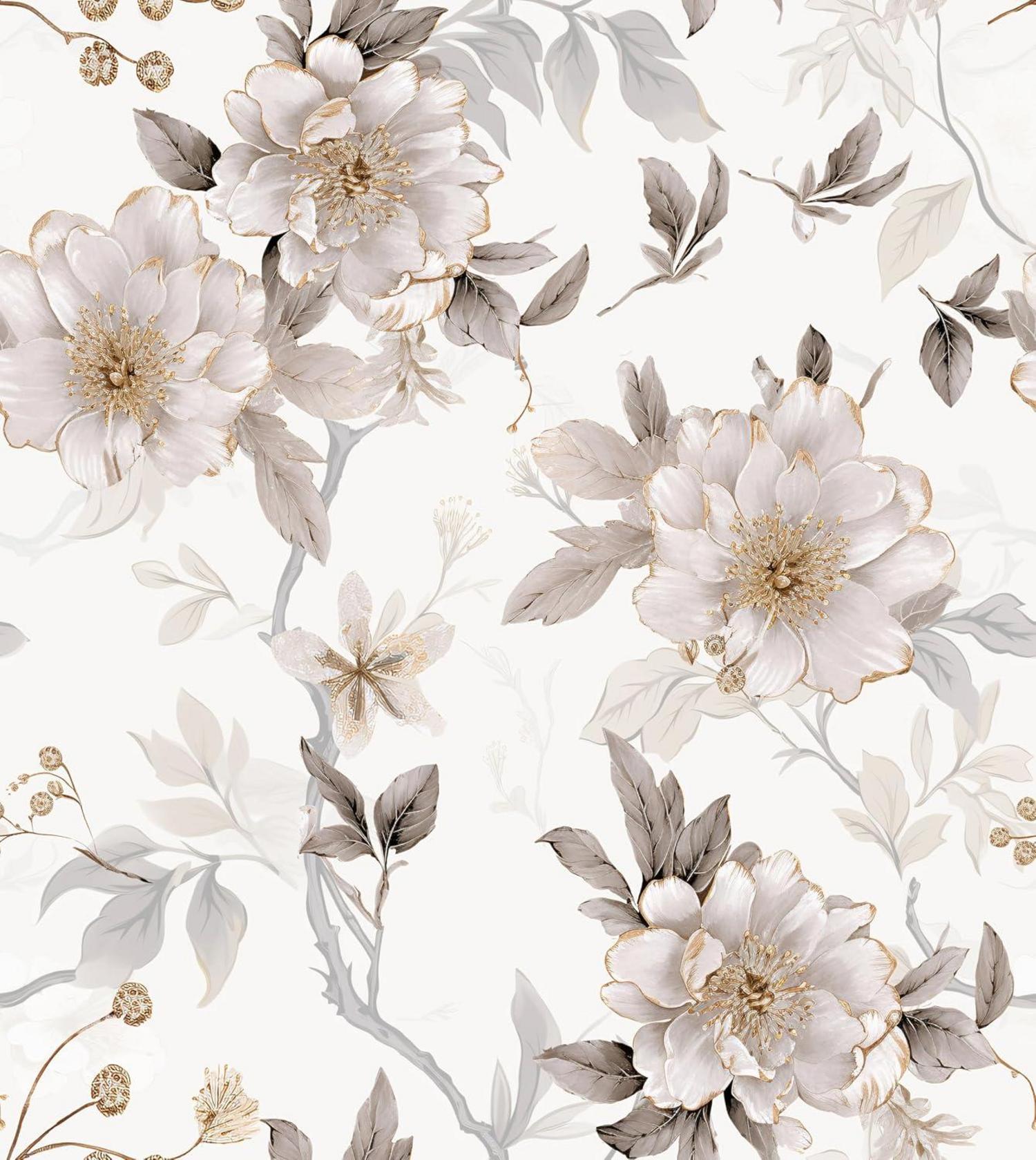 Selbstklebende Tapete Blume PVC Vinyl Wandpapier 0.4W x 10L m