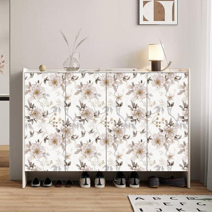 Selbstklebende Tapete Wandpapier Blume PVC Vinyl Dekorfolie 10m