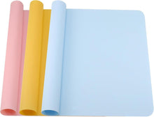 Silikonmatte 3er Set Bastelunterlage 40x30cm Malunterlage Kinder DIY