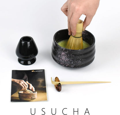 Matcha Zeremonie Set Traditionelle Schüssel Schneebesen Teeschaufel