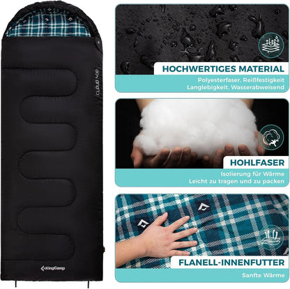 Outdoor Deckenschlafsack 400g Füllung für Erwachsene