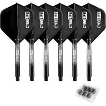 Dart Flight & PC Schäfte Set mit O Ringen aus Metall, Dart