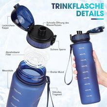 AOPREL Sport Trinkflasche 1L BPA Frei Auslaufsicher für