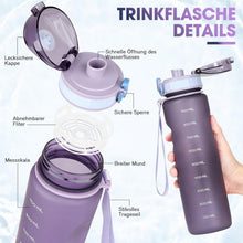 AOPREL Trinkflasche 1L BPA Frei Sport Wasserflasche