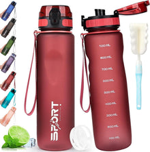 Trinkflasche 1L Sport Wasserflasche BPA Frei Outdoor Schule Camping
