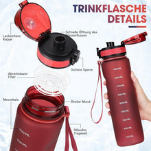AOPREL Trinkflasche 1L Sport Wasserflasche Auslaufsicher BPA