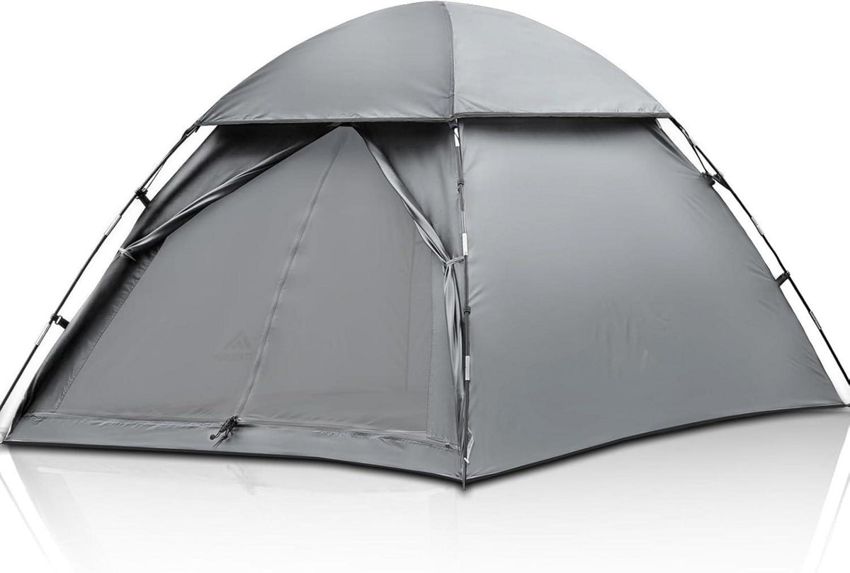 Forceatt 2 Personen Camping Kuppelzelt Outdoor Grau