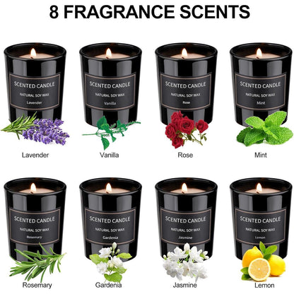 Duftkerzen Geschenkset frauen 8 Pack Aromatherapie Kerzen