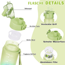 AOPREL Trinkflasche 1l BPA-Frei Tritan Sport Kohlensäure