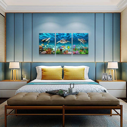 Ozean Schildkröte Leinwand Bild Wanddekoration Wohnzimmer