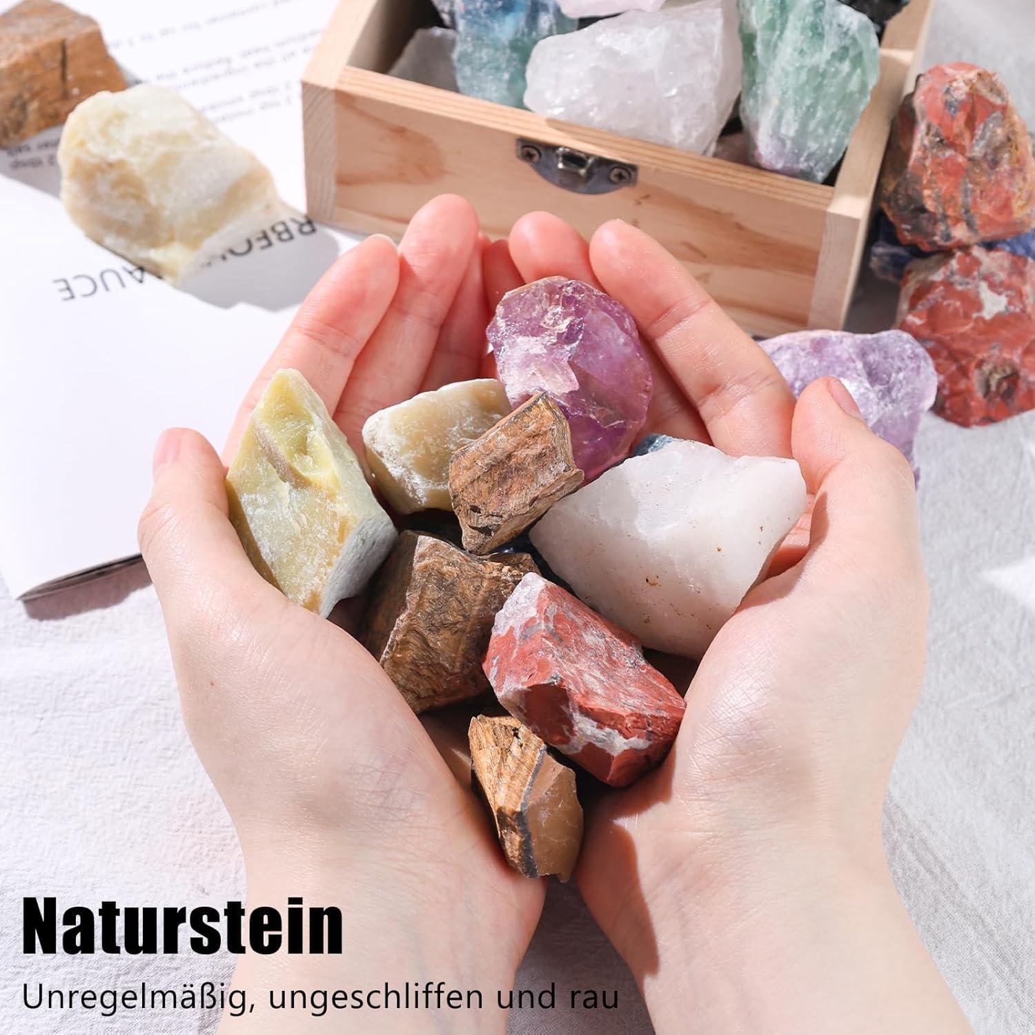 1300g Kristalle Heilsteine Set 30-35 Stück Madagaskar Stein