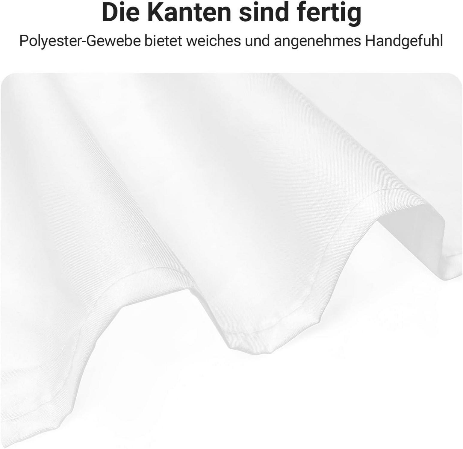 Duschvorhang 280x200cm Antischimmel Polyester Reinweiß wasserabweisend