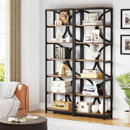 6-Ebenen Bücherregal Industrie Design 200cm