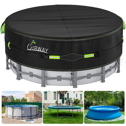 Runde Poolabdeckung 458cm – UV-Schutz & Windfest