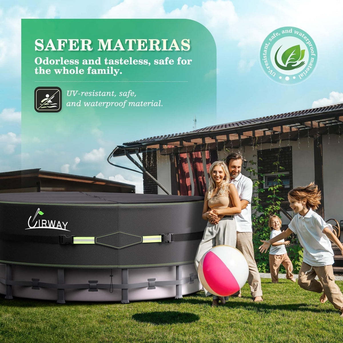 Runde Poolabdeckung 458cm – UV-Schutz & Windfest