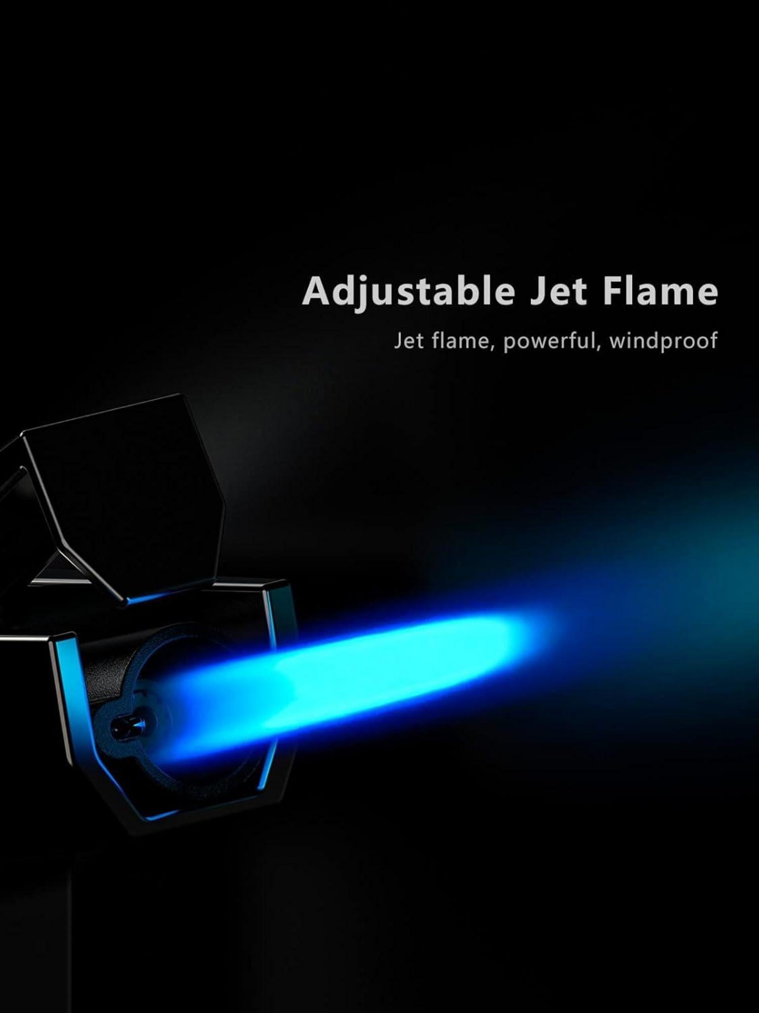 Sturmfeuerzeug Jet Flame Nachfüllbar Gas Winddicht Lighter