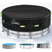 Runde Poolabdeckung 640cm – Winter- & Solarabdeckung mit Kordelzug