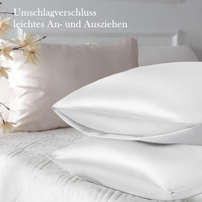 Satin Kissenbezug 50x80 Weich Seidenkissenbezug Pflege Silk