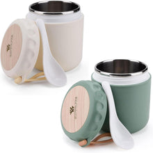 Isolierter Müslibecher to go aus Edelstahl 400ml für Unterwegs