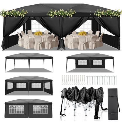 Faltpavillon 3x6m – Wasserdicht & Winterfest für Garten & Party