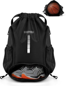 Turnbeutel Fußballtasche Rucksack Kordelzug Wasserfest mit Schuhfach
