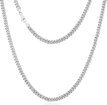 Edelstahl Cuban Link Chain 5mm Silberkette Geschenk 55.9cm