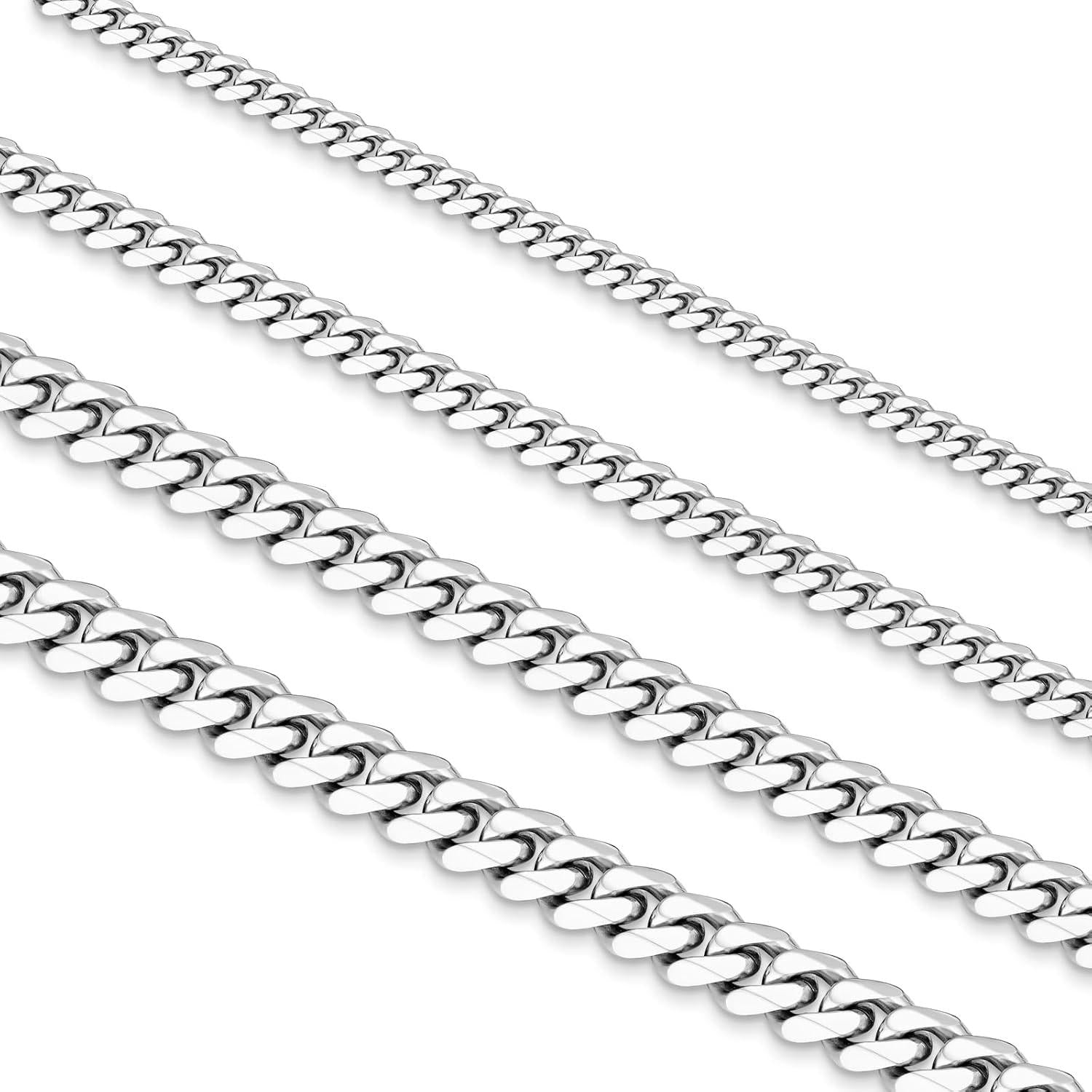 Herren Panzerkette 5mm Edelstahl mit Diamantschliff, 14K vergoldet 55.9cm