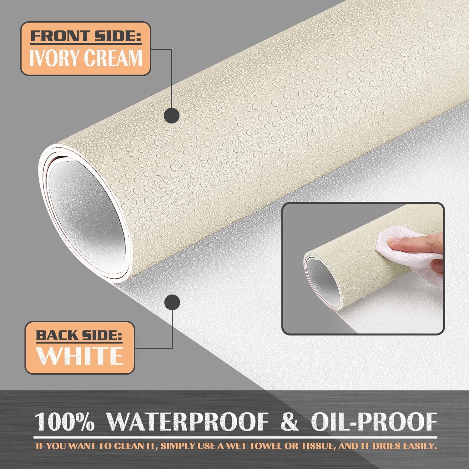 Knodel Schreibtischunterlage PVC wasserdicht 120cm x 43cm Elfenbein Creme