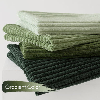 Kordsamt Kissenbezug 4er Set 40x40cm Grün weich Sofa Schlafzimmer