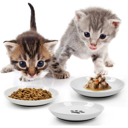 Futternapf Katze Set Keramik 6 Stück Rutschfester Silikon