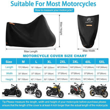 Motorradabdeckung wasserdicht 600D Oxford mit Nummernschildfenster