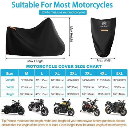 Motorrad Abdeckplane Wasserdicht 600D Nano Oxford 2XL