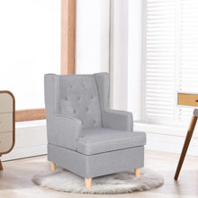 Mingone Ohrensessel Leinen – Bequemer Loungesessel für Wohnzimmer
