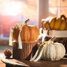 Kürbis Herbstdeko 2er Set Simulation Kunstharz Outdoor Indoor Ornament