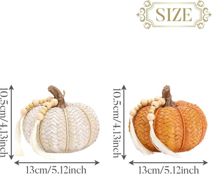 Valery Madelyn Herbstdeko Kürbis Deko 2er Set 10/13cm
