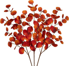 3er Set Künstliche Eukalyptus Zweige 81CM Herbst Dekoration