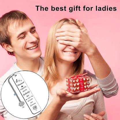 Metall Lesezeichen Lebensbaum | Inspirierendes Geschenk für Frauen