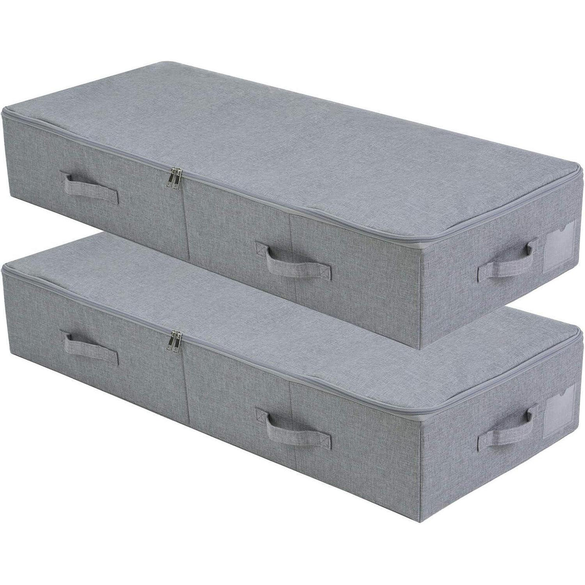 2er-Pack Unterbett-Aufbewahrungsboxen, Dunkelgrau