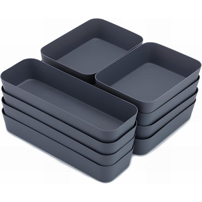 Bugucat Schubladen Organizer 10er Set Kunststoff Grau 3