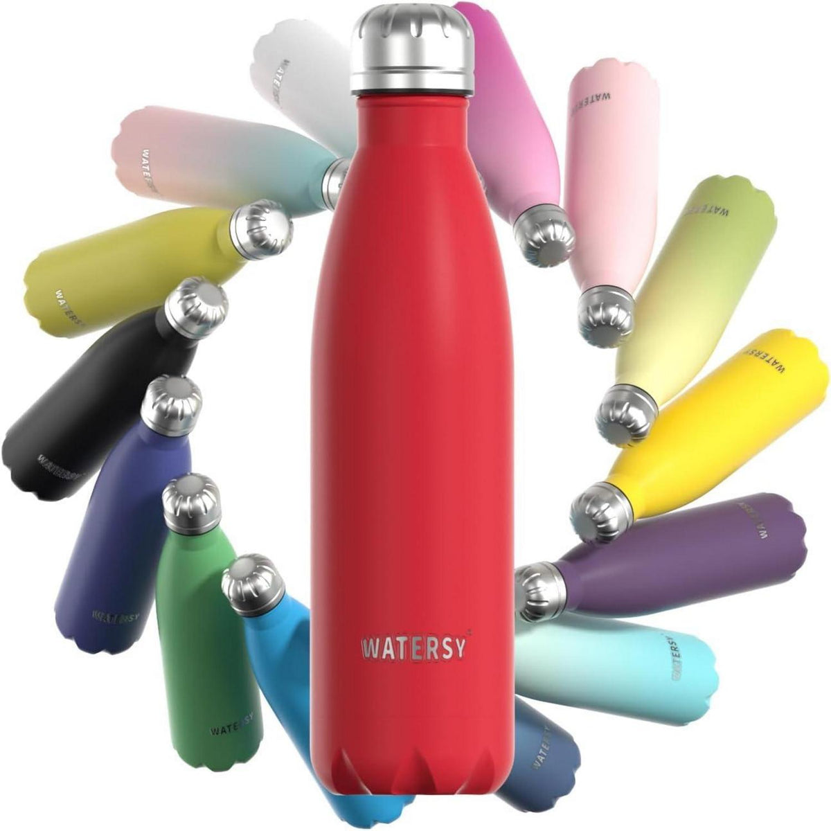 Trinkflasche Edelstahl isoliert BPA-frei 500 ml Rot