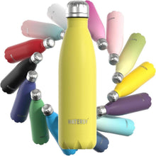 Trinkflasche Edelstahl 500 ml Kinder BPA-Frei Thermosflasche Kalt Warm
