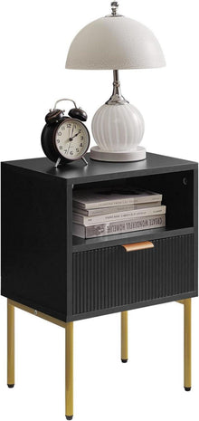 Nachttisch Mid-Century moderner mit Aufbewahrungsschublade