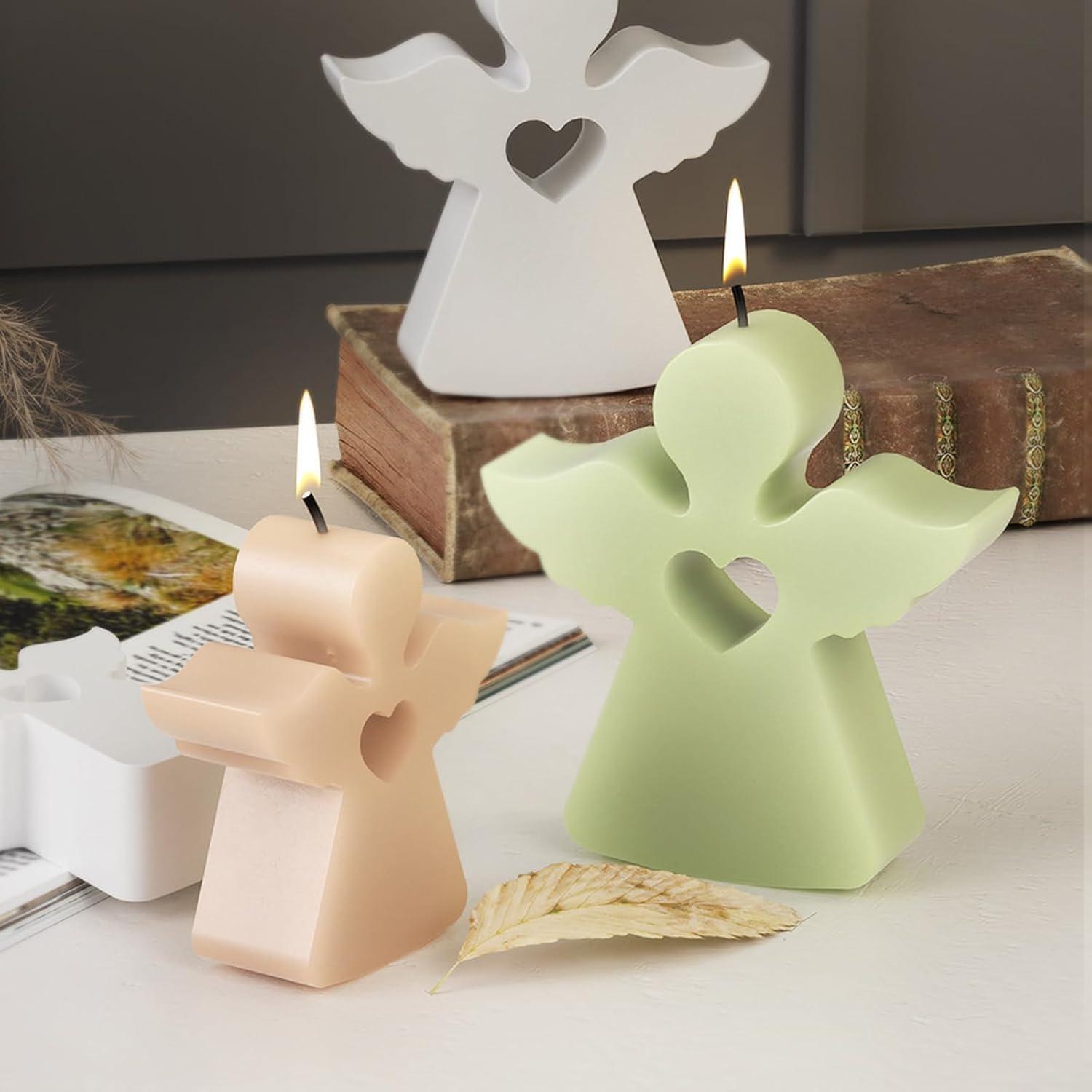 Engel Silikonformen Set Kerzenhalter DIY Ostern Gießformen