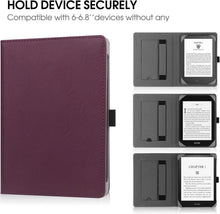 HGWALP Universal eReader Hülle 6-6.8 Zoll PU Leder Cover