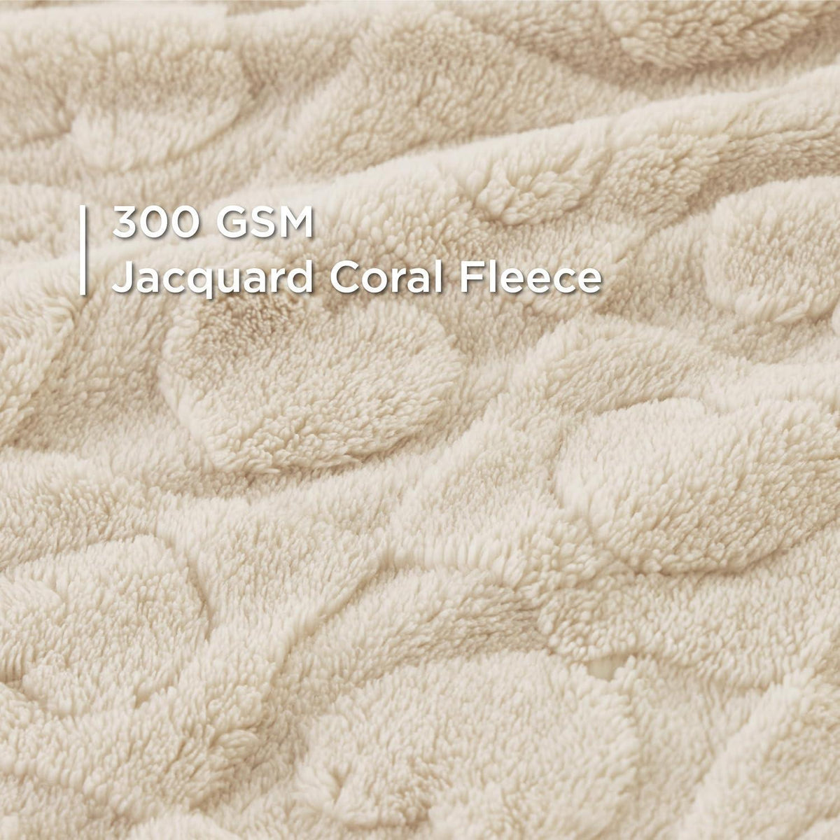BEDSURE Waschbare Hundedecke Coral Fleece Cremeweiß 203x152cm
