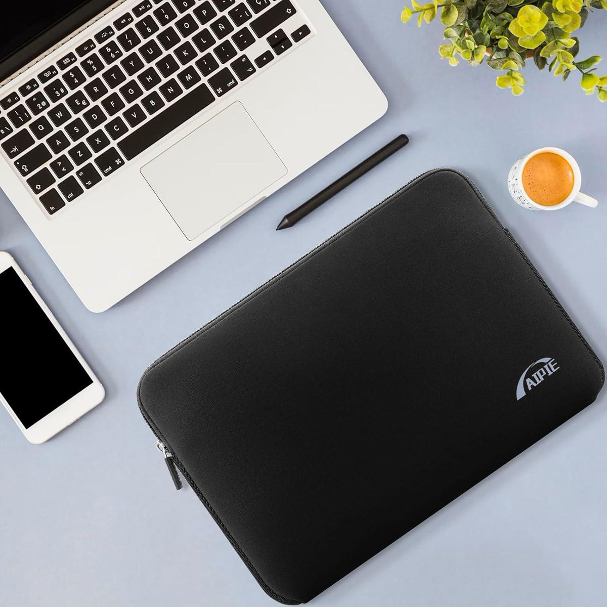 Laptophülle 17 Zoll Neopren Schutzhülle Schwarz - 41x30,5 cm AIPIE