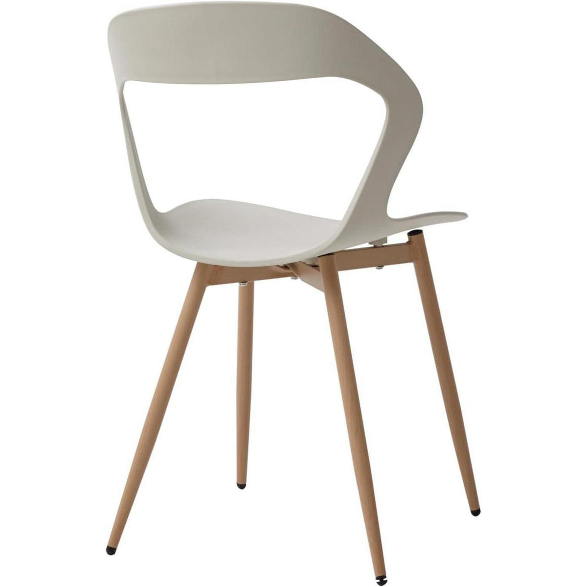 Moderner Esszimmerstuhl Set (4x) – Beige & Natürliche Farbe