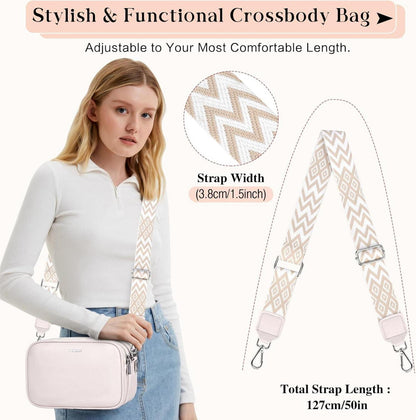 WACCET Umhängetasche Damen Moderne Crossbody Bag Verstellbarer Schultergurt