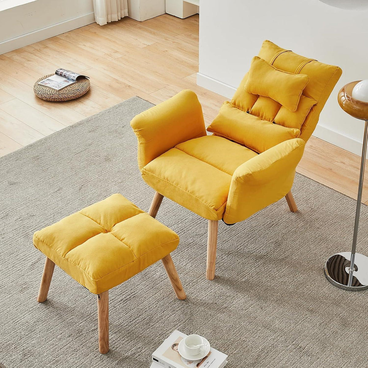 Relaxsessel mit Liegefunktion & Hocker – Bequemer Fernsehsessel
